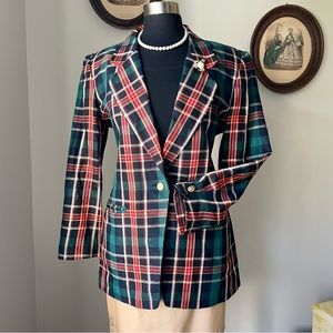 VINTAGE 1990s tartan blazer - Jones New York